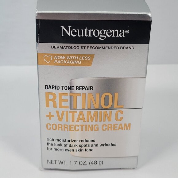 Neutrogena Rapid Tone Repair Retinol + Vitamin C Correcting Cream 1.7 Oz NIB - Picture 1 of 5